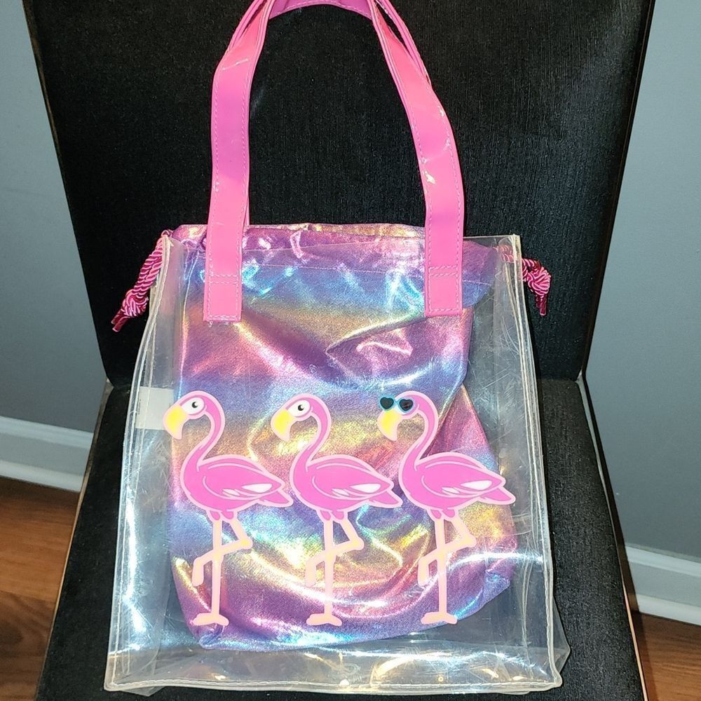 Pink and Clear Tote